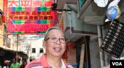 長洲惠海陸同鄉會飄色總監黃成就。（(美國之音湯惠芸攝)