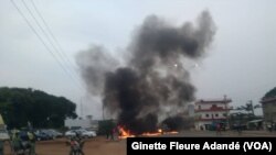 Mouvement de protestation dans quelques villes du Bénin, le 3 mars 2019. (VOA/Ginette Fleure Adandé)