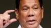 Duterte Says He May Not Survive Philippines Presidency