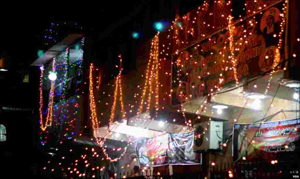 جشن دیوالی میں گھروں کی سجاوٹ کا ایک انداز 