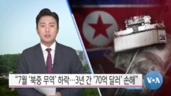 [VOA 뉴스] “7월 ‘북중 무역’ 하락…3년 간 ‘70억 달러’ 손해”