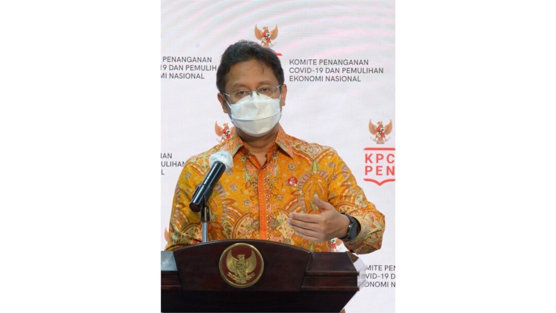Ketua Satgas PEN Budi Gunadi Sadikin dalam telekonferensi pers di Istana Kepresidenan Jakarta, Rabu (4/11) mengatakan sektor swasta dapat bantu pulihkan ekonomi nasional (biro Setpres)