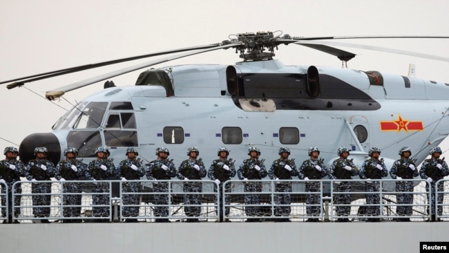 中国海军2009年4月23日在山东青岛举行国际阅舰式庆祝中国海军建军60周年。（资料照片）