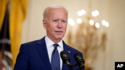 In this April 15, 2021, file photo, President Joe Biden speaks in the East Room of the White House in Washington. (AP Photo/Andrew Harnik, File)