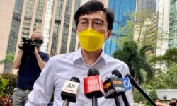 社民连秘书长吴文远表示，忧虑香港新闻自由恶化，寄语传媒“顶着”（美国之音/汤惠芸）