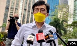 社民连秘书长吴文远表示，忧虑香港新闻自由恶化，寄语传媒“顶着”（美国之音/汤惠芸）