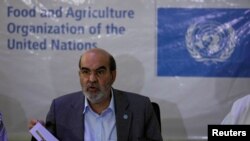 Direktur Jenderal Organisasi Pertanian Pangan (FAO), Jose Graziano da Silva di Maiduguri, Nigeria, 7 April 2017. (Foto: dok).