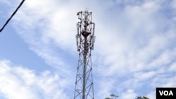 FILE - Mobile network tower.