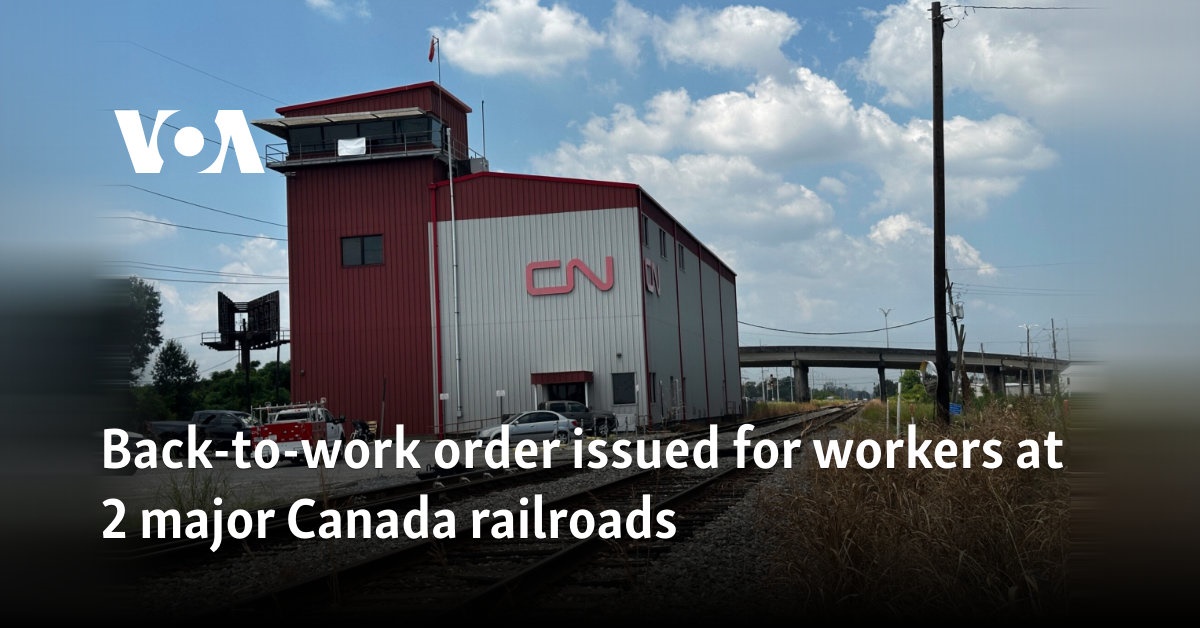 Work stoppage for workers at two major Canadian railway companies