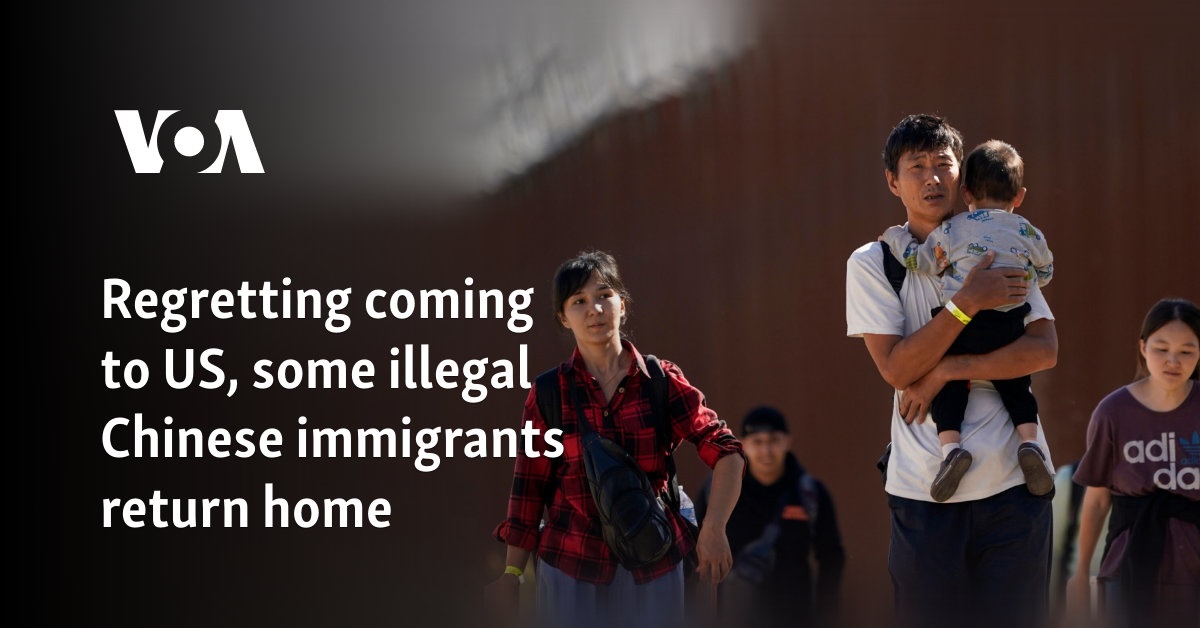 Regretting coming to US, some illegal Chinese immigrants return home