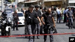 پلیس اسرائیل در صحنه تیراندازی روز یکشنبه