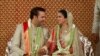 آشا امبانی اور آنند پیرامل کی شادی کے موقع پر لی گئی ایک تصویر۔ اس شادی کا شمار بھارت کی مہنگی ترین شادیوں میں کیا جا رہا ہے۔