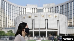 资料照：北京的中国人民银行总部大楼 