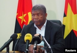 Joao Lourenco, presidential candidate for the ruling MPLA party, speaks at a news conference in Luanda, Angola, Aug. 22, 2017.
