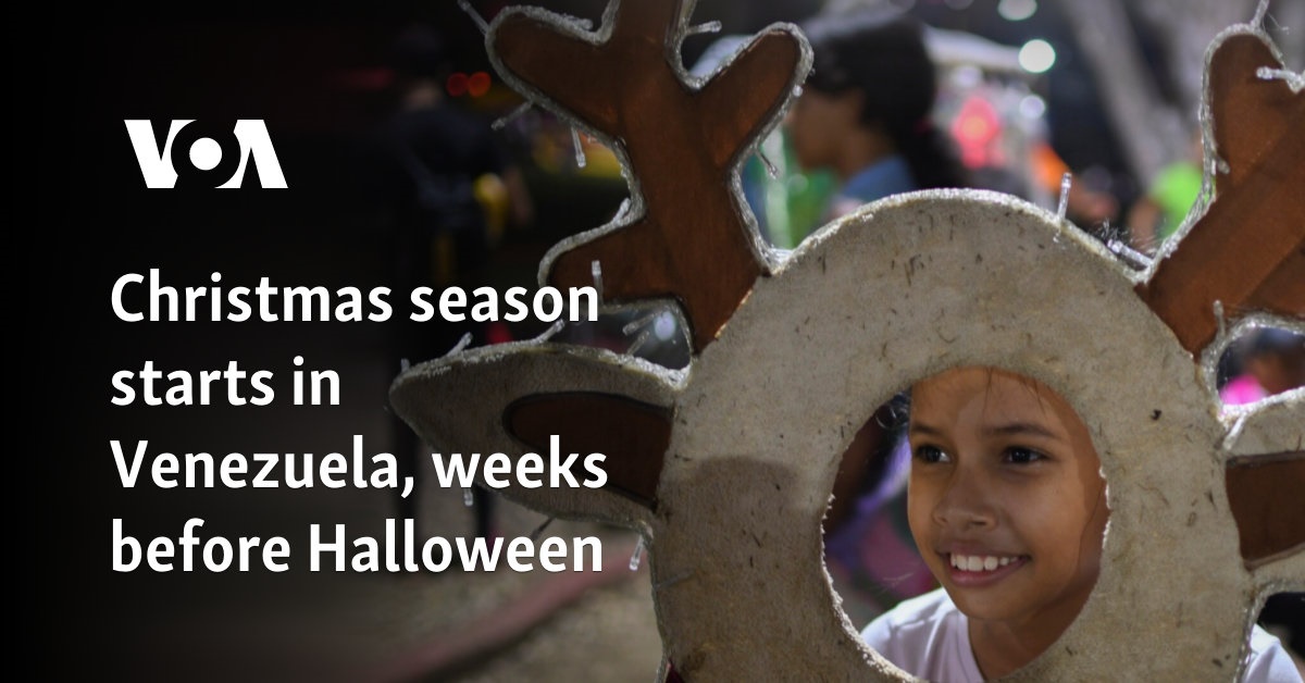 Christmas season starts in Venezuela, weeks before Halloween