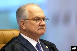 Brazil Supreme Court Judge Edson Fachin attends a Supreme Court session in Brasilia, Brazil, June 28, 2017.
