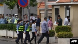 ကေမာၻဒီးယားႏိုင္ငံ ဖႏြမ္းပင္ၿမိဳ႕တရားရံုး ျမင္ကြင္း။ (ႏိုဝင္ဘာ ၂၆၊ ၂၀၂၀) 