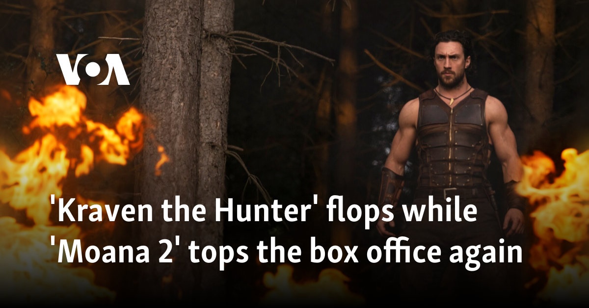 ‘Kraven the Hunter’ flops while ‘Moana 2’ tops the box office again