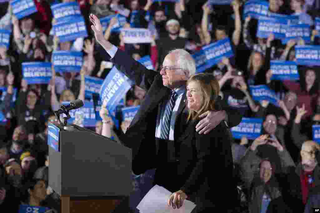 Sotsialist-demokrat Berni Sanders rafiqasi Jeyn bilan
