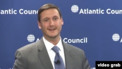 Tom Bossert, a fellow at the Atlantic Council, participates in a 2013 panel discussion on cyber security at the Atlantic Council.