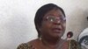 Brigitte Adjamagbo-Johnson, coordinatrice de la coalition de l'opposition togolaise, à Lomé, le 12 septembre 2018. (VOA/Kayi Lawson)