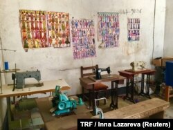 A sewing workshop in the CESER Center for mentally handicapped children, N'Djamena, Chad, Sept. 23, 2017.
