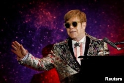 Elton John anuncia su última gira "Farewell Yellow Brick Road". Nueva York, EE.UU., 24-1-18.