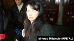 Bosnia-Herzegovina - Suzana Radanovic, mother of murdered young man David Dragicevic, protest in Banjaluka, 31Dec2018