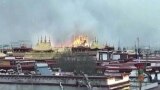2018年2月17日的视频截图显示拉萨大昭寺起火.