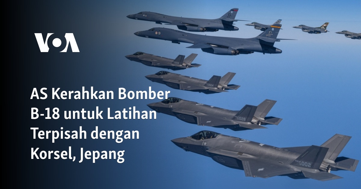 AS Kerahkan Bomber B-18 Untuk Latihan Terpisah Dengan Korsel, Jepang