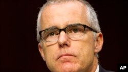 FILE - Former acting FBI chief Andrew McCabe. 