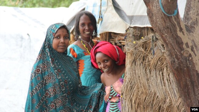 Des résidentes du camp interne de personnes déplacées d'El-Miskin le 20 août 2020 à Maiduguri.