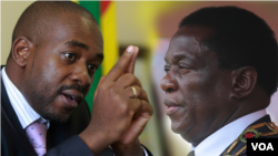 Nelson Chamisa et Emmerson Mnangagwa