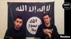 FILE - Men claiming to be from an Islamist militant group identifying itself as Vilayat Dagestan speak, in this still image taken from video posted on the Internet on Jan. 20, 2014.