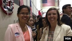 Chak Sopheap, director of the Cambodian Center for Human Rights, joining the election watch at the US embassy in Phnom Penh, Cambodia on October 9, 2016. 