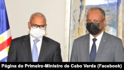 Presidente da República, José Maria Neves, e primeiro-ministro, Ulisses Correia e Silva, Palácio da Presidência, Cabo Verde