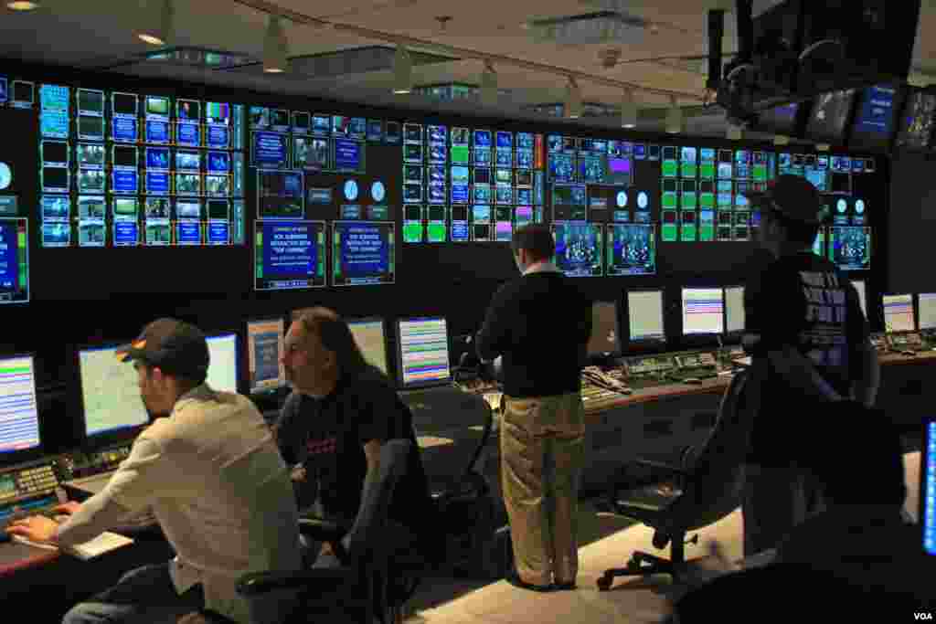 Voice of America&#39;s all digital TV master control facility.