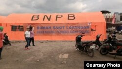 Koordinasi dengan BNPB untuk bantuan kelompok perempuan di Kab Lombok utara (foto: courtesy).