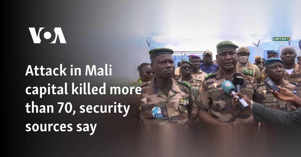 Attack in Mali capital killed more than 70, security sources say 