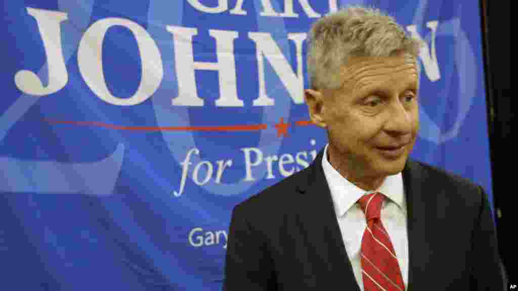 Gary Johnson,ancien gouverneur du Nouveau-Mexique, candidat libertarien.