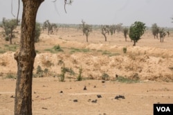 A 27-kilometer (17-mile) trench surrounds the eastern perimeter of the university. The trench was dug in 2017, commissioned by the Borno State government. The trench is designed to slow down Boko Haram members who often invade cities on motorcycles. (C. Oduah/VOA)