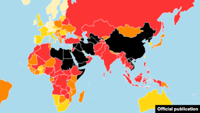 年全球新闻自由新排行榜 挪威居首 中朝等四国垫底