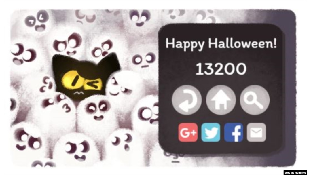 Today's Google Doodle Is A Fun Competitive Halloween Game