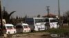 시리아 홈스 민간인들 휴전 기간 중 대피