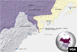 Shared borders: Russia, China, North Korea