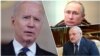 Combo photograph of US, Russian and Belarus presidents Joseph Biden, Vladimir Putin, and Aleksandar Lukashenko