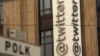 FILE - The Twitter logo is shown at its corporate headquarters in San Francisco, California, April 28, 2015. 