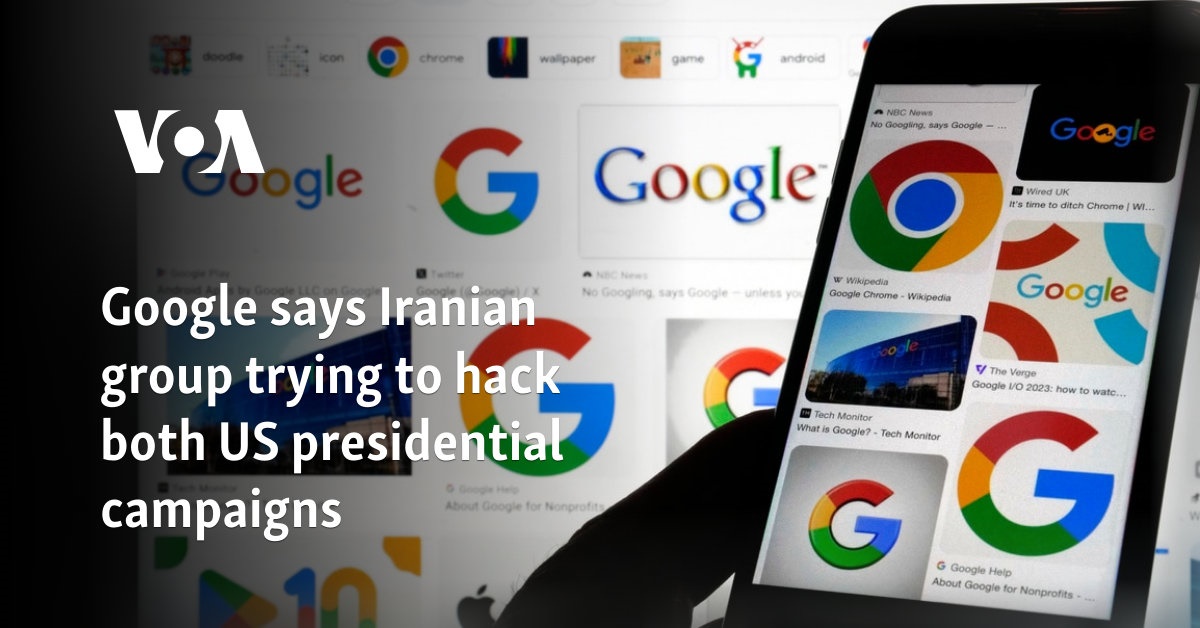 Google says Iranian group trying to hack US presidential campaigns