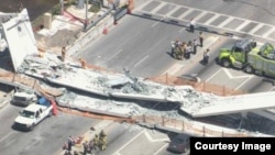 Le pont de Miami s'est effondré, le 15 mars 2018.