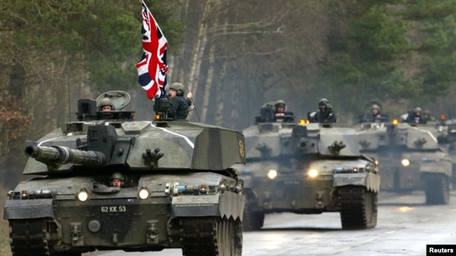 İngiltere yapımı Challenger tankları